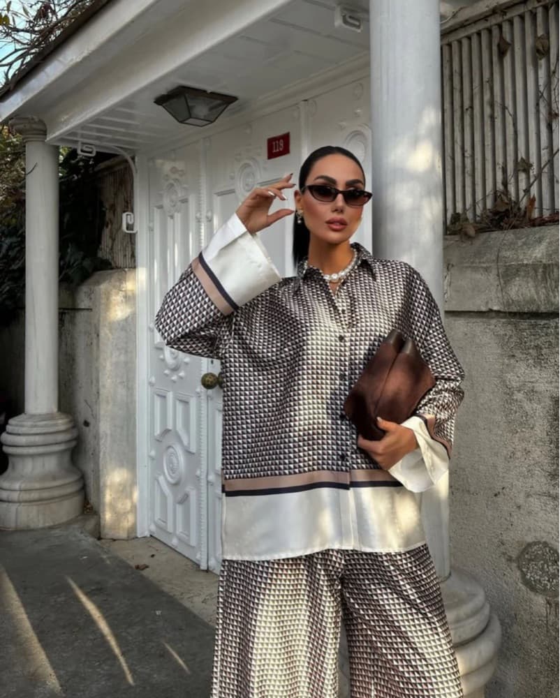 Chic Patterned Coordinate Set - Image 2