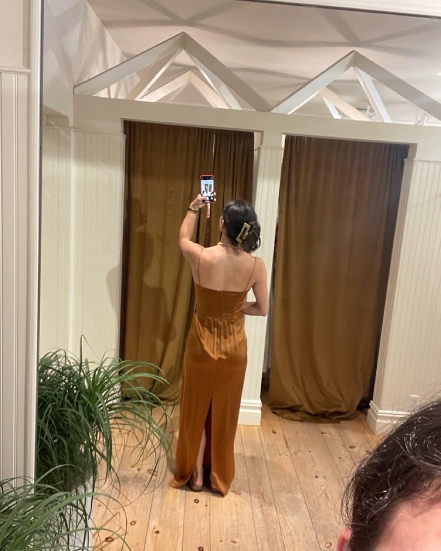 Gold Reformation Dress - Image 2