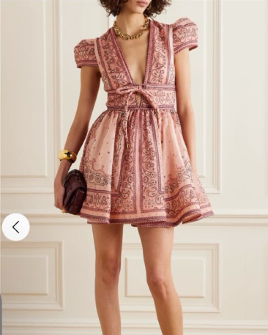 Pink Zimmermann Matchmaker Bow Dress - Image 1