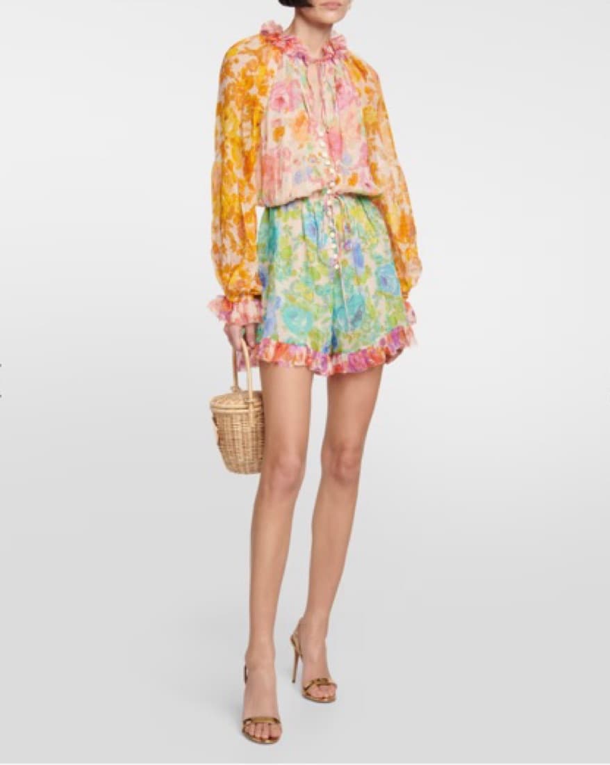 Zimmerman Raie Floral Playsuit - Image 1