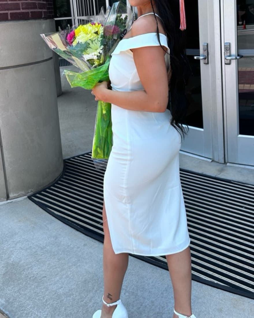 White Formal Dress - Image 1