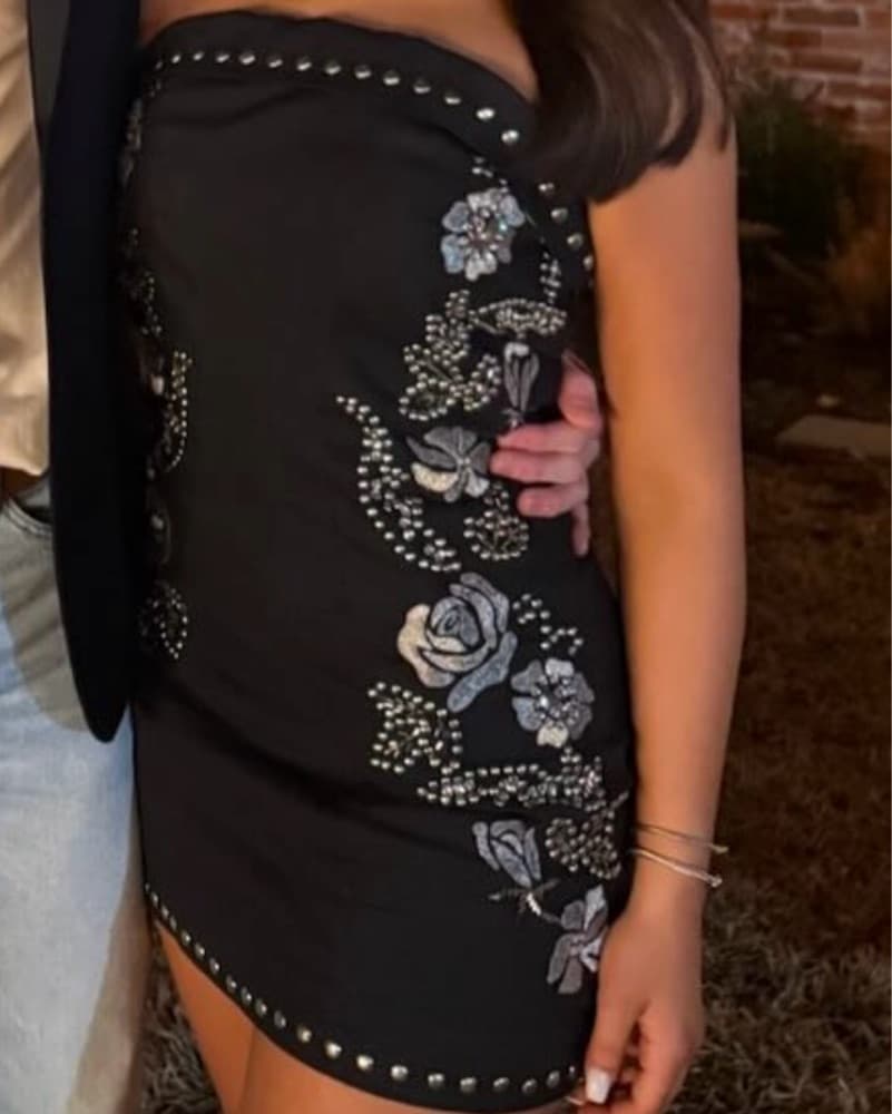 Kiada Embellished Mini Dress - Image 3