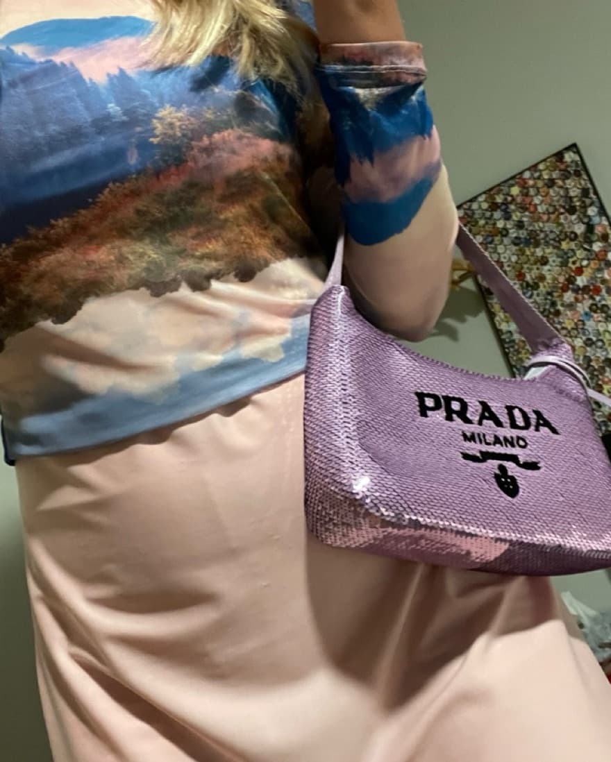 Prada Sequin Purse - Image 3