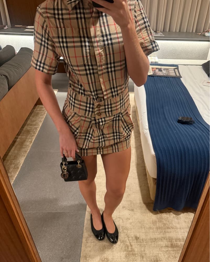Classic Burberry Shirtdress - Image 2