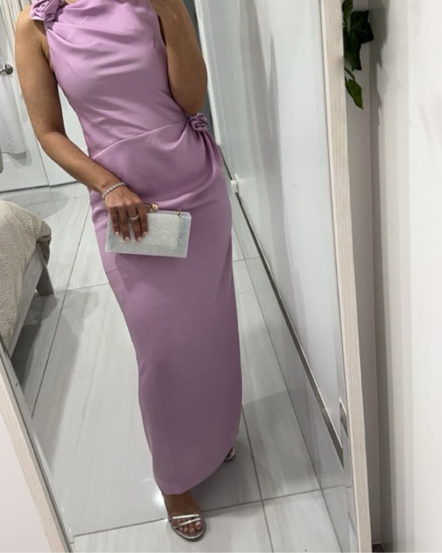 Monique Lhuillier Crepe Dress - Image 3