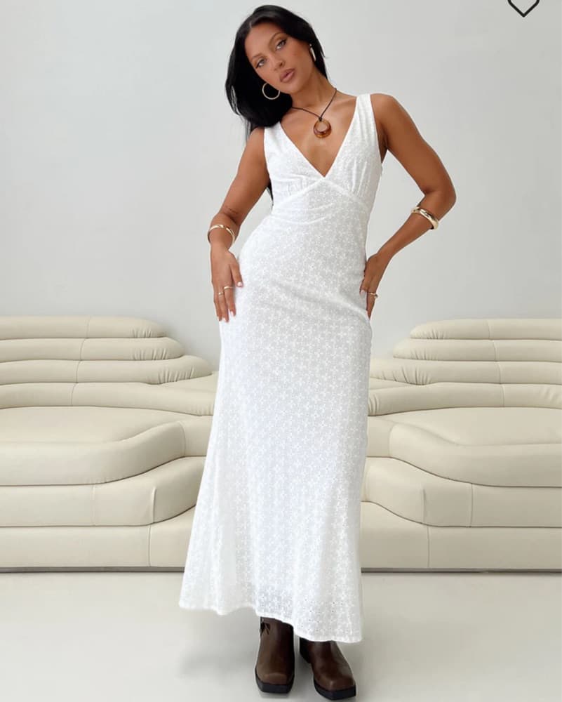 Princess Polly White Maxi Dress - Image 1