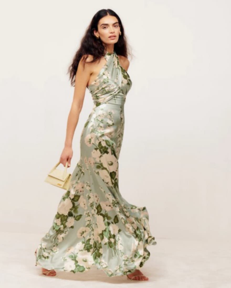 Reformation Veria Silk Gown - Image 4