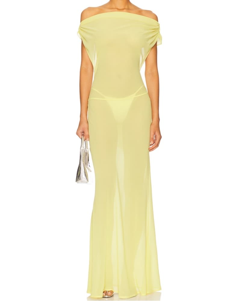 Khalo Maxi Dress In Yellow  - Image 1
