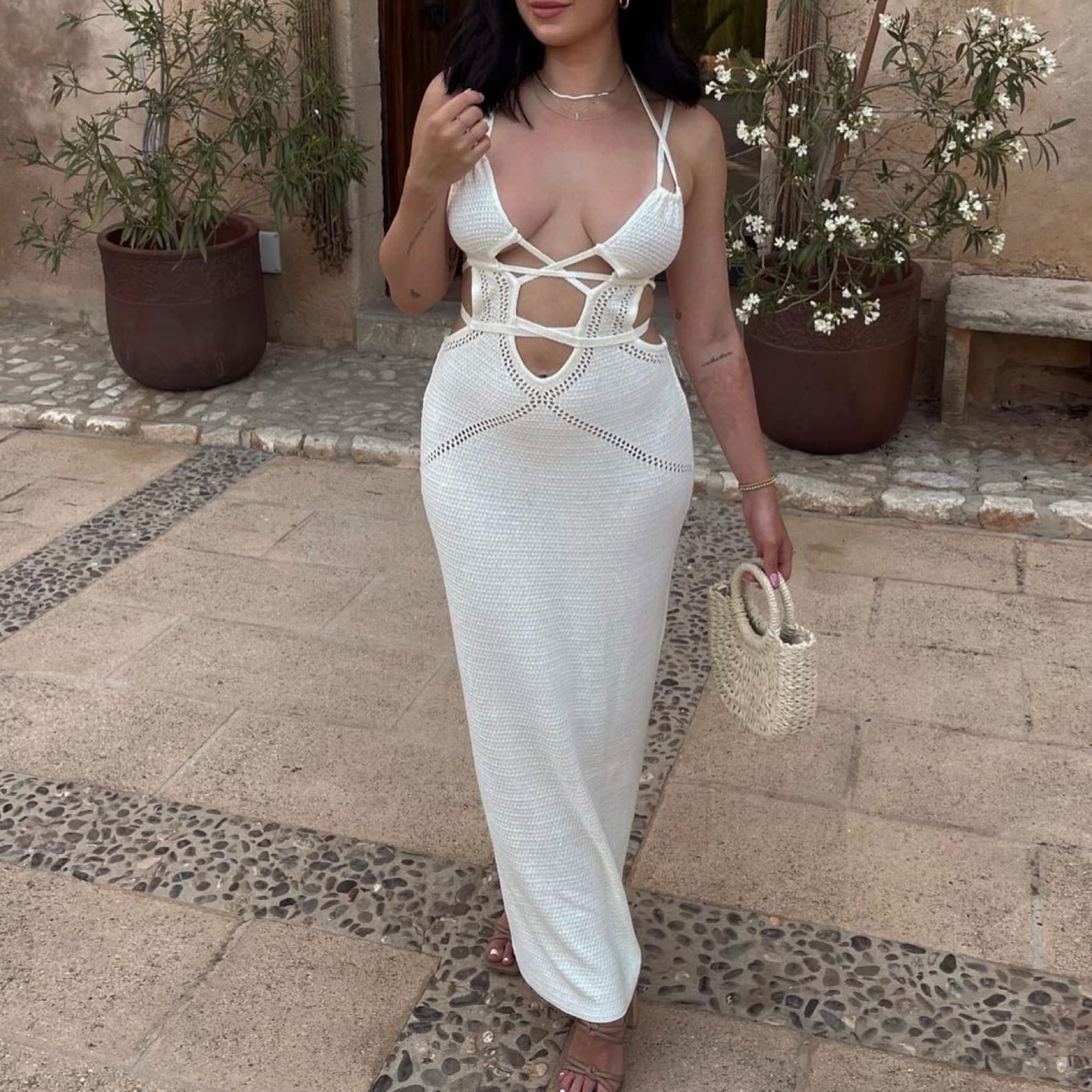 White Maxi Dress - Image 3