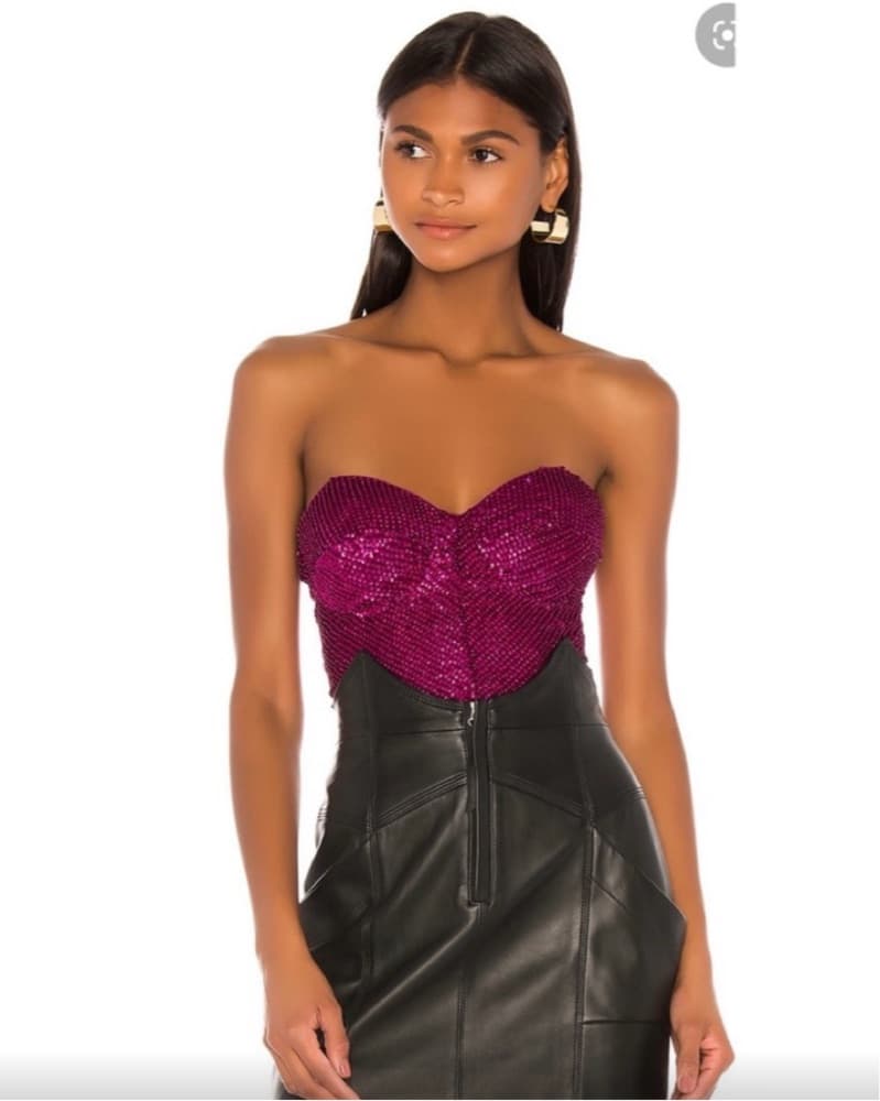 Retrofete Katie Bustier In Magenta - Image 1