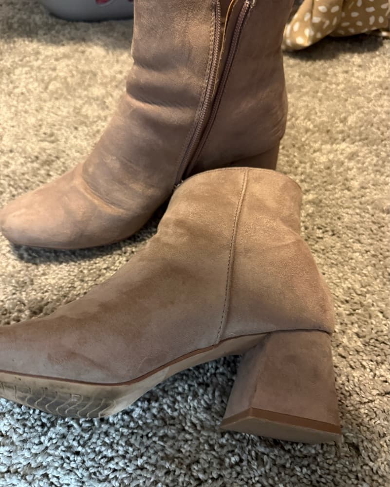 Chic Taupe Ankle Boots - Image 1