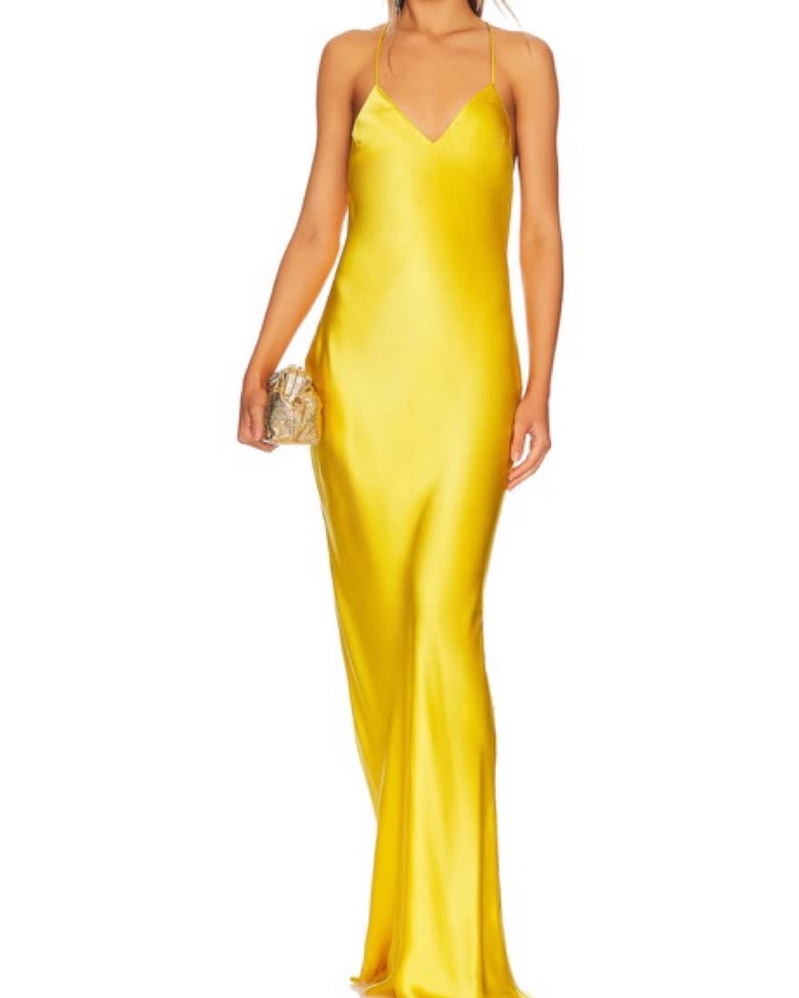 Amanda Uprichard Yellow Long Dress - Image 4