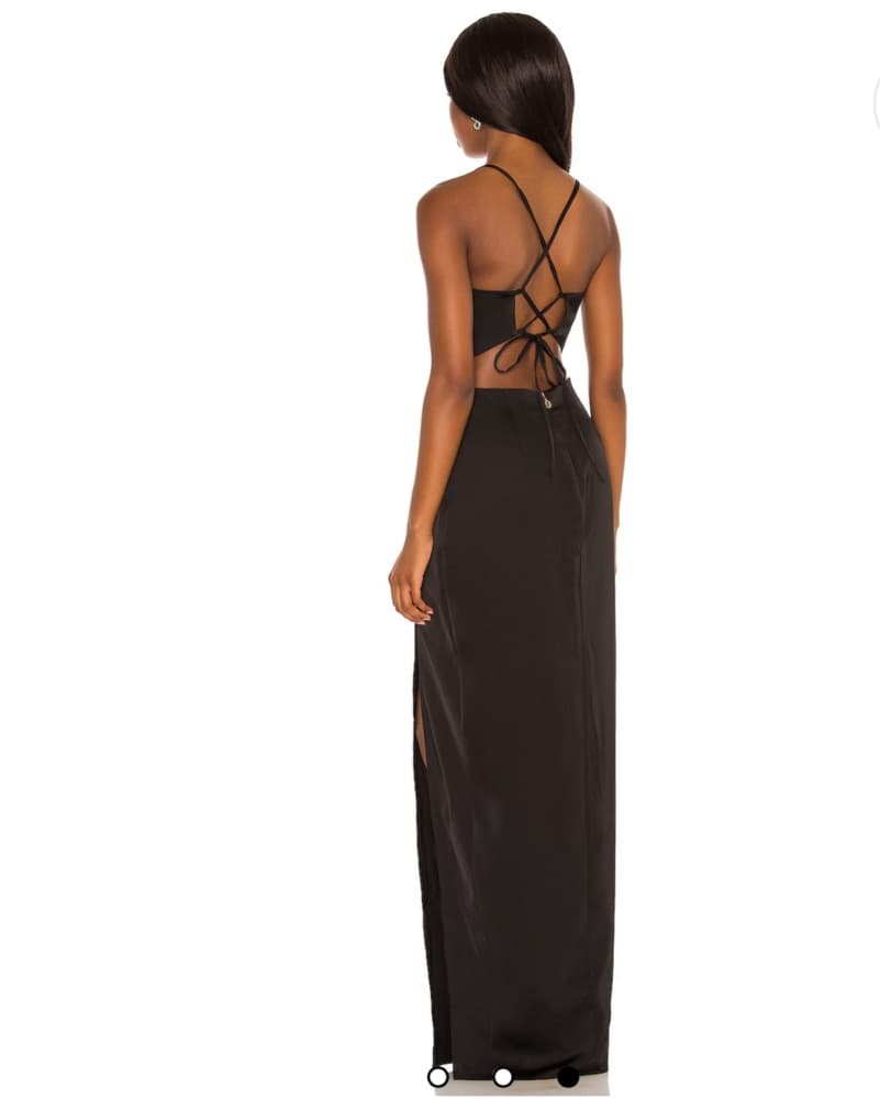 Stella Cut Out Gown in Black - Image 2
