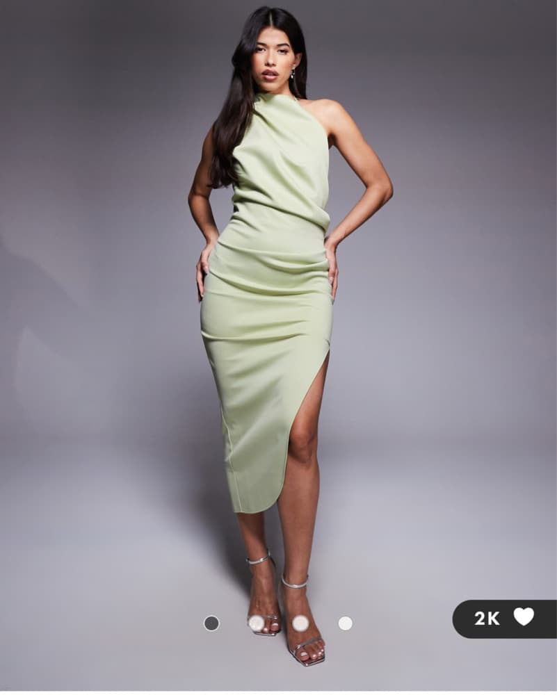 Mint Green Midi Dress - Image 1