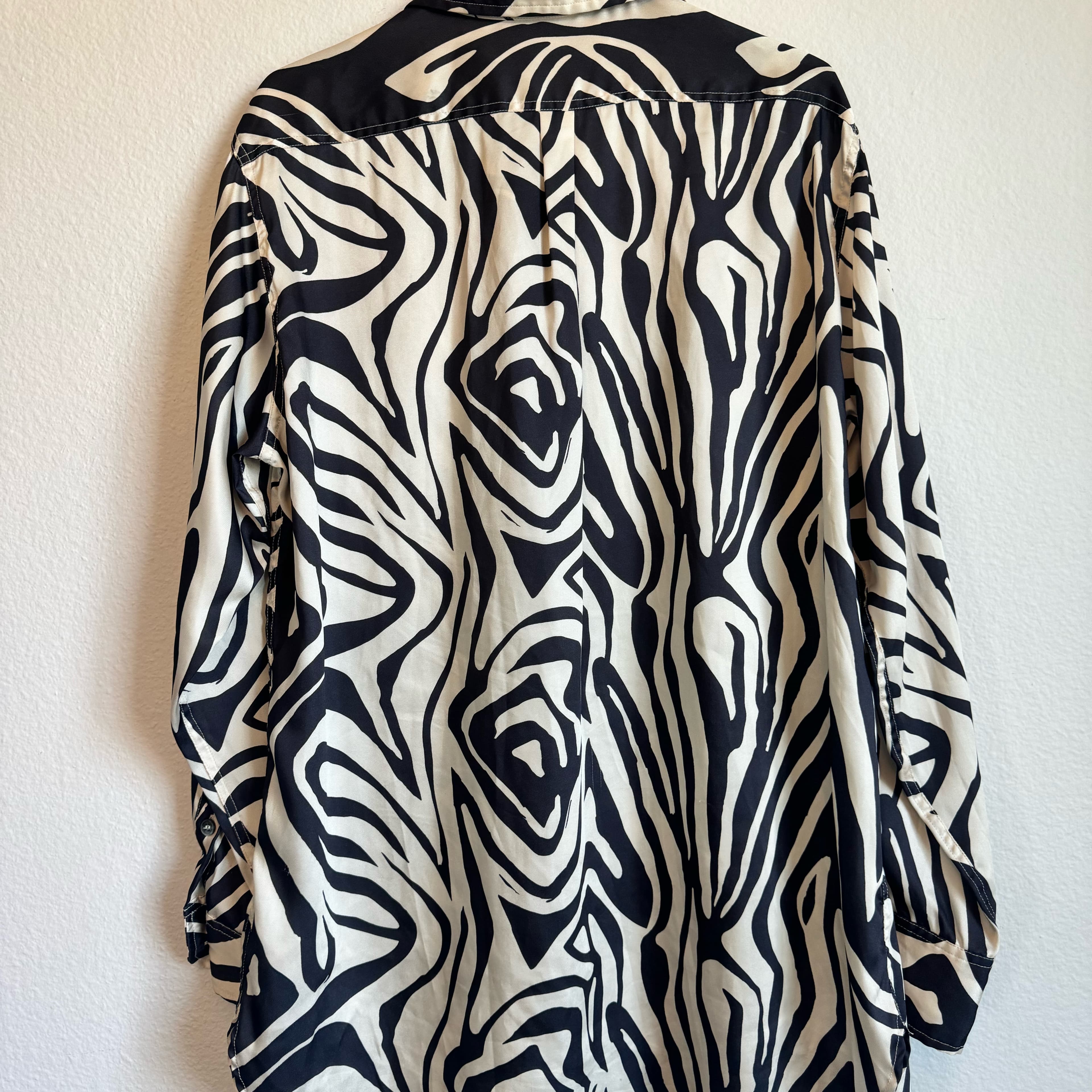 Ronny Kobo “Rico” Zebra Button Down M - Image 3