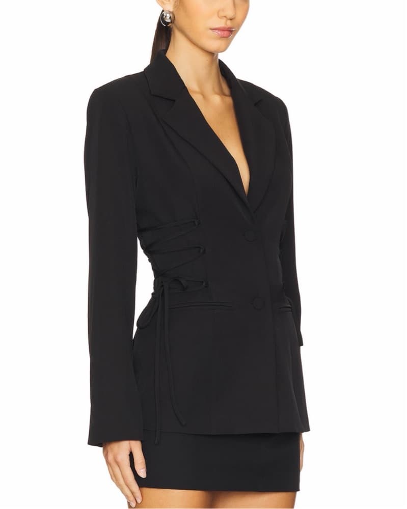 Lace Up Blazer  - Image 1