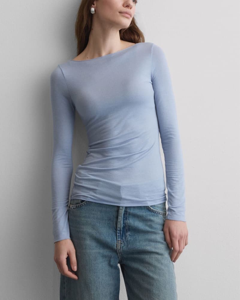 Intimissimi Boat Neck Modal Cashmere Top - Image 1