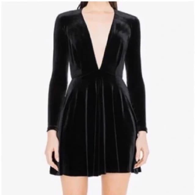 Vintage AA Black Velvet Dress - Image 1