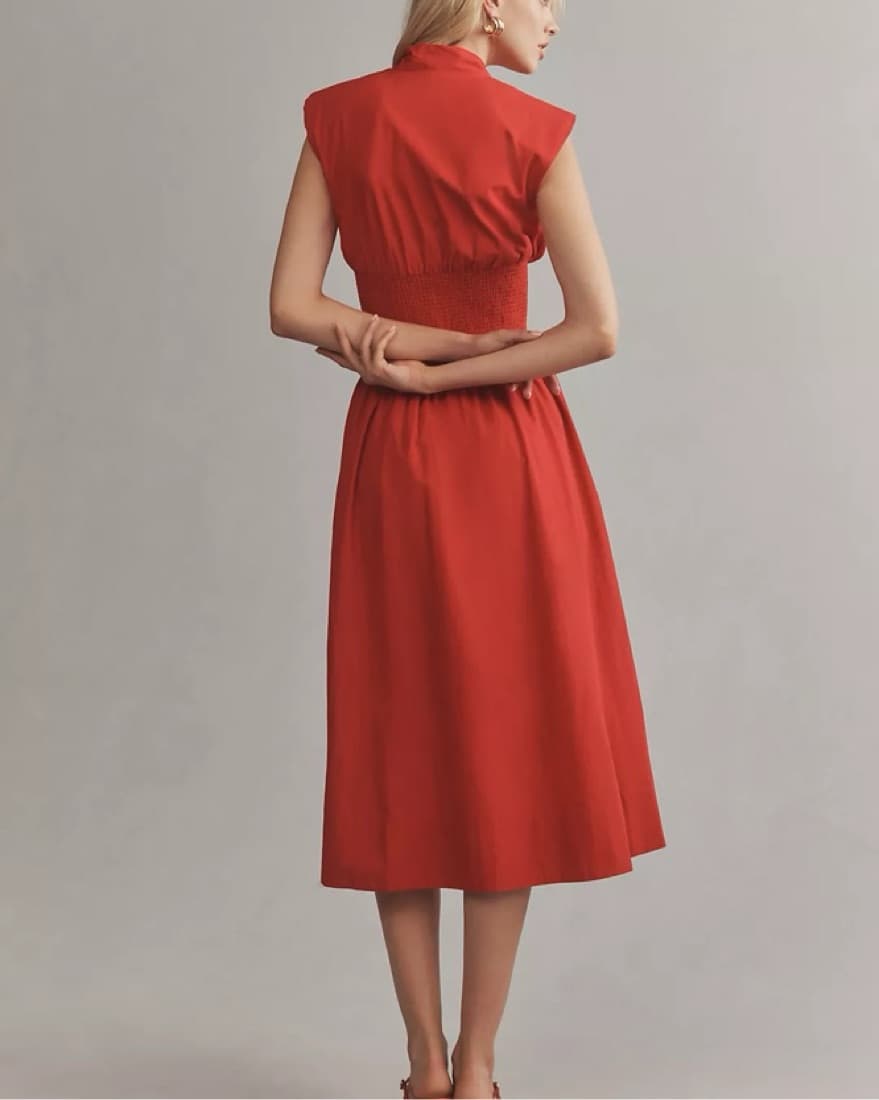 Red Anthropologie Tommie Dress - Image 2