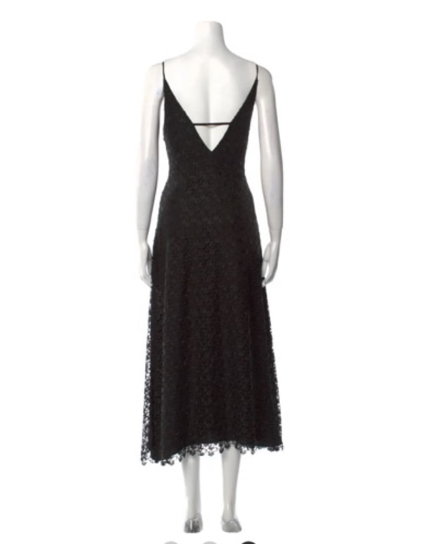 Joie Black Eyelet Dress - Image 2