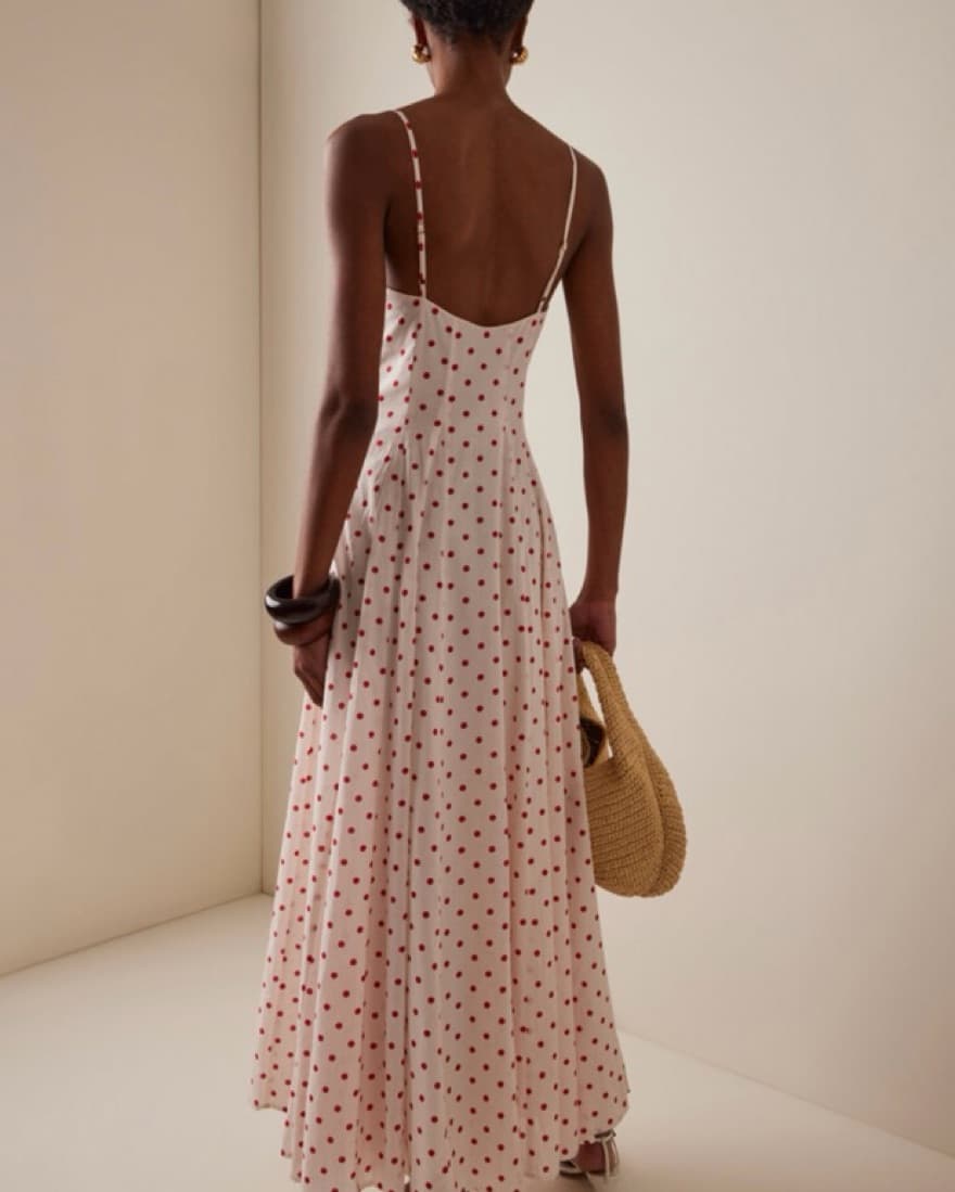 Posse Polka-Dot Cotton Maxi Dress - Image 3