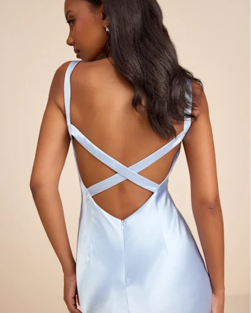 Elegant Satin Slip Dress - Image 2