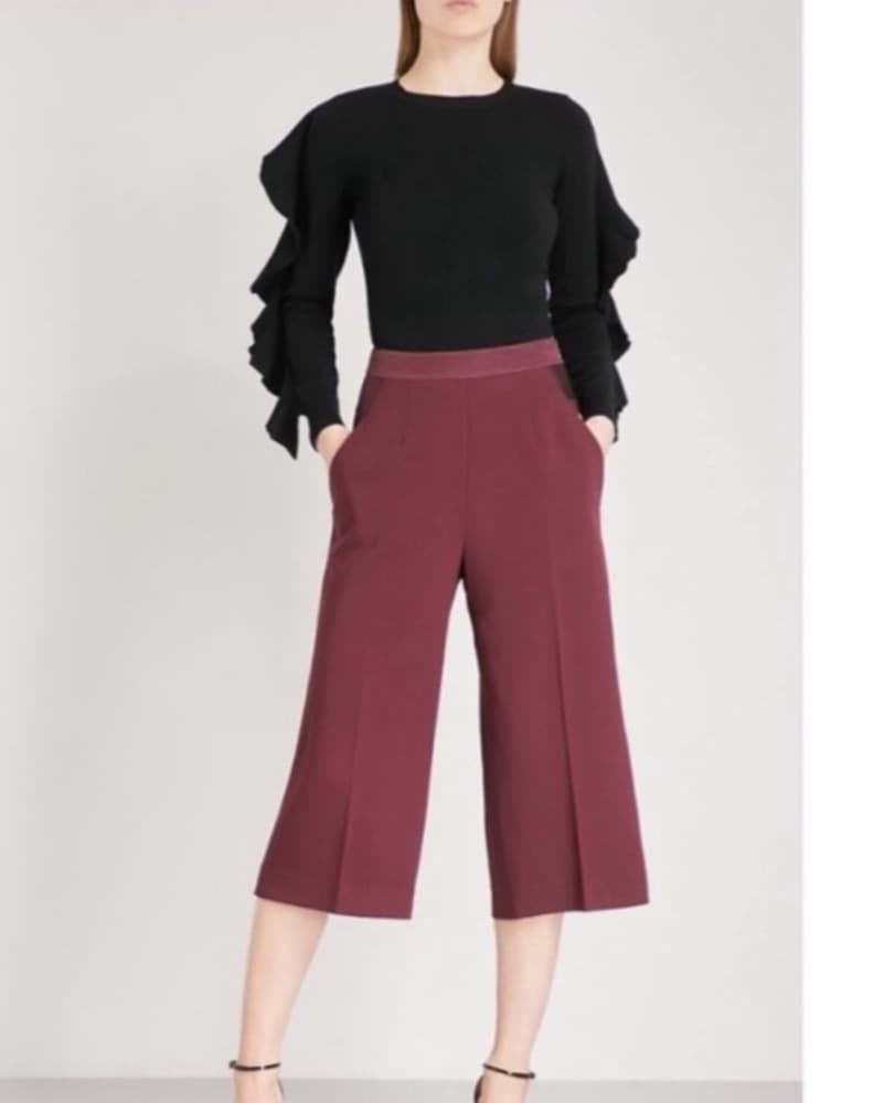 Ted Baker London Red Culottes Pants - Image 1