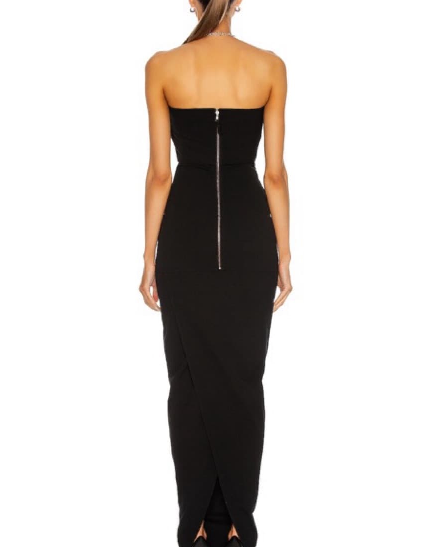 Rick Owens Black Bustier Gown  - Image 3