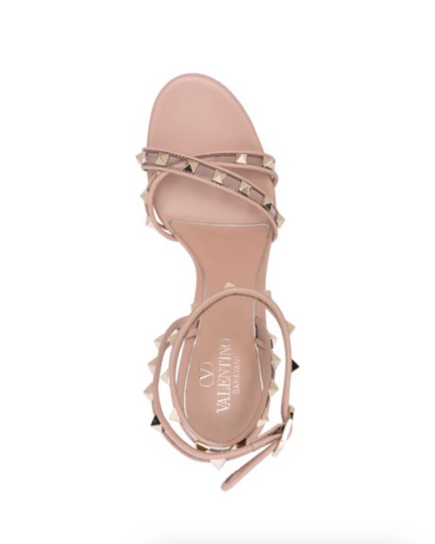 NEW Valentino Rockstud Sandals Beigeo - Image 3