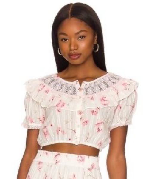 Loveshack Fancy Floral Top  - Image 1