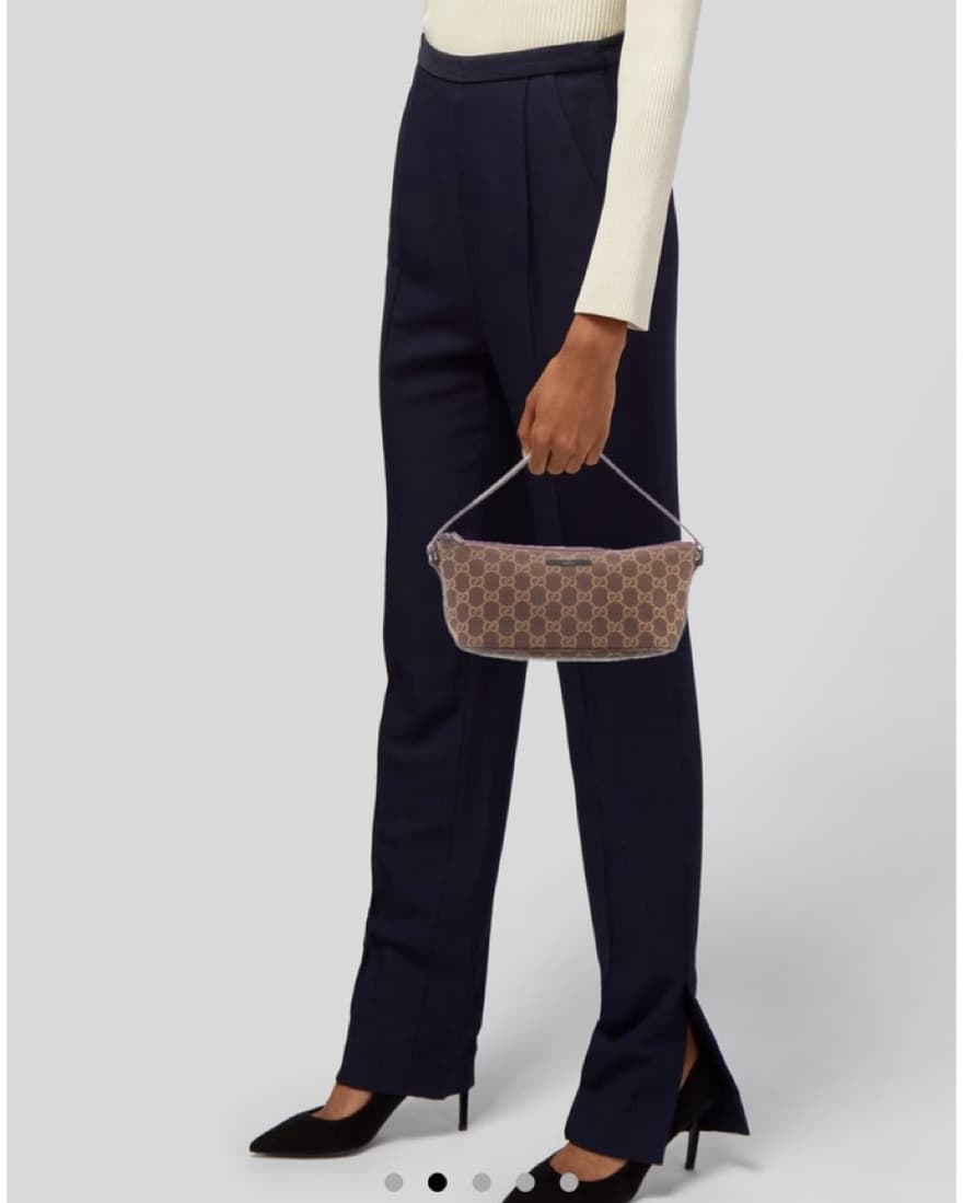 Gucci Canvas Boat Pochette Bag  - Image 2