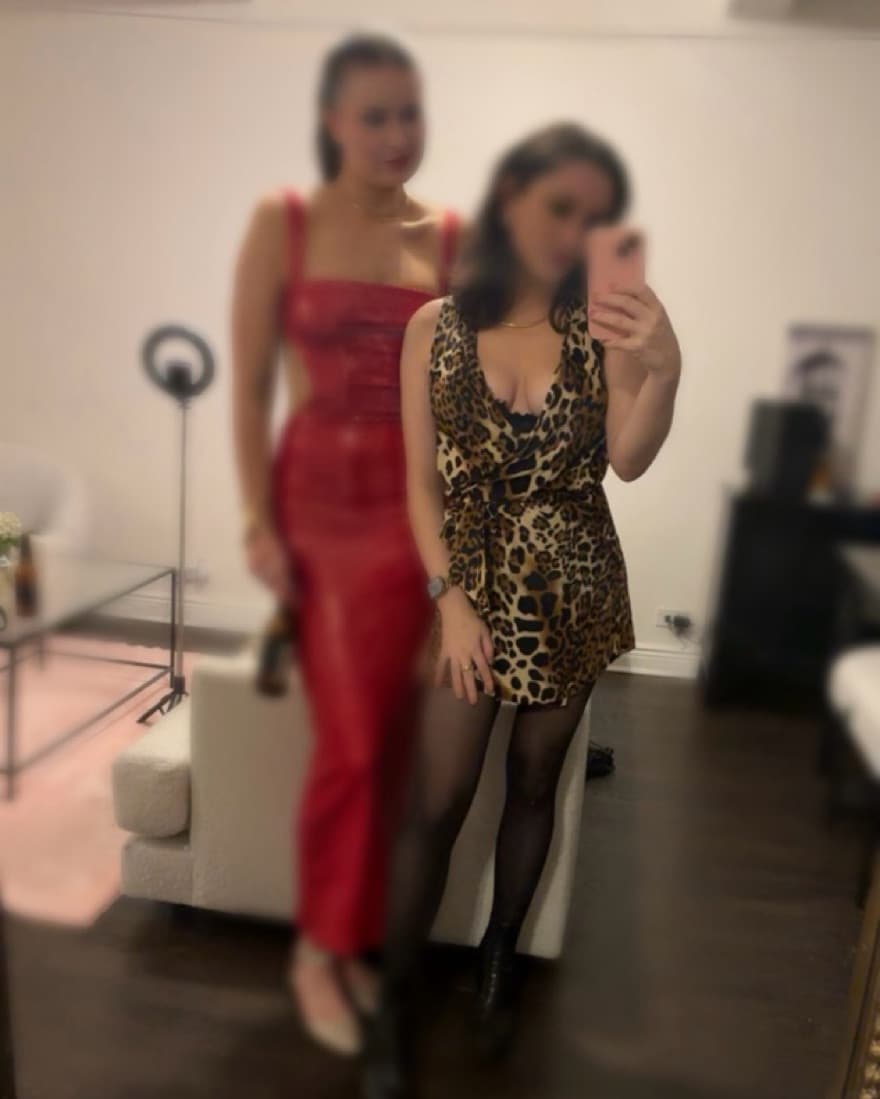 Cheetah Print Wrap Dress - Image 3
