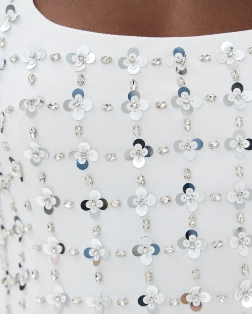 Simkhai Ziva Embellished Mini Dress - Image 3