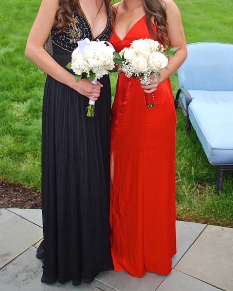 Silk Red Gown  - Image 2