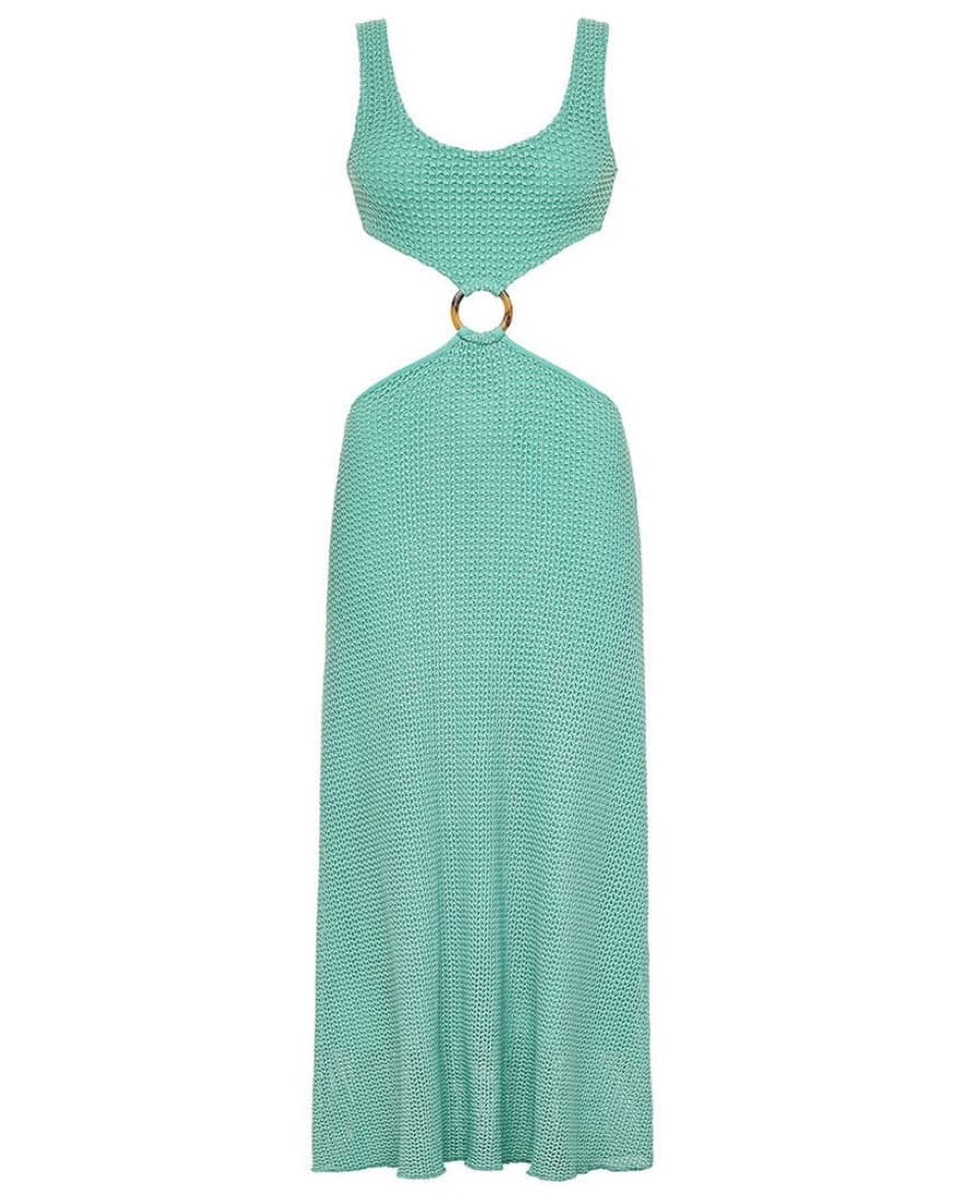 Montce Turquoise Crochet Ky Dress - Image 2