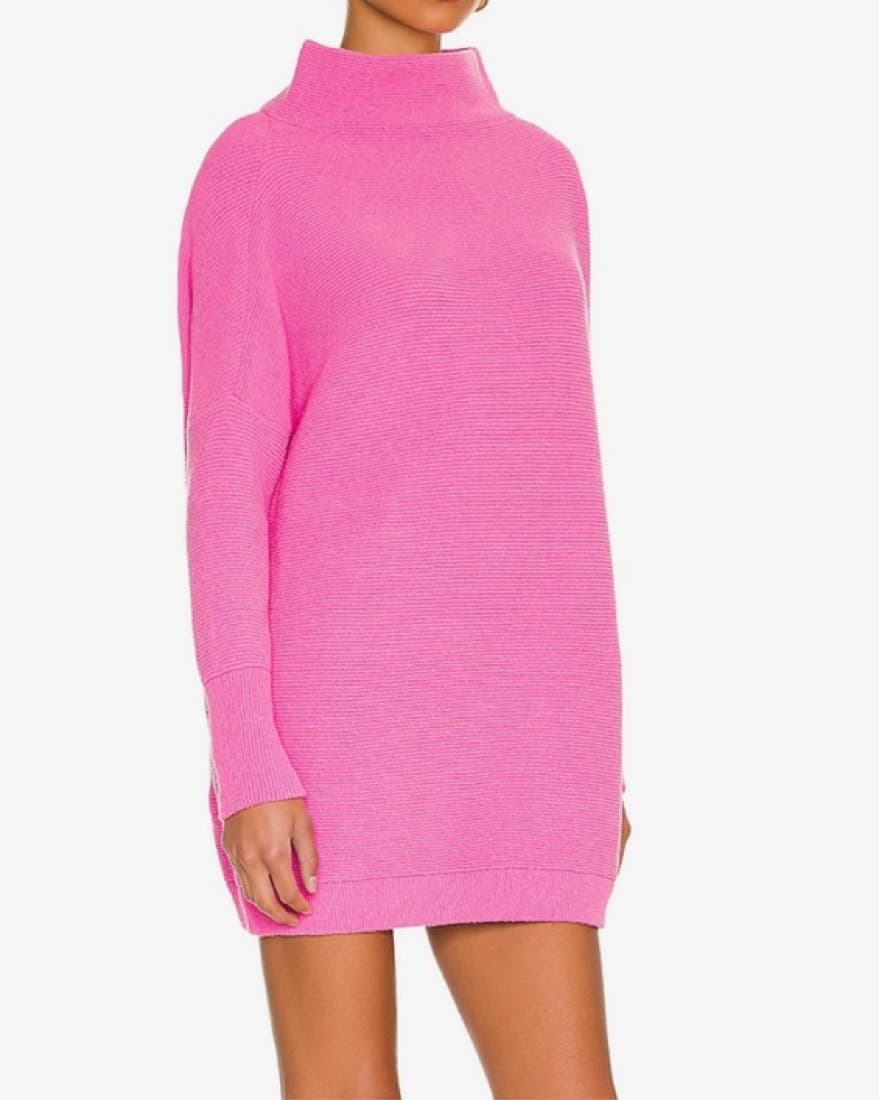 Pink Free People Tunic Sweater Dress - Image 1