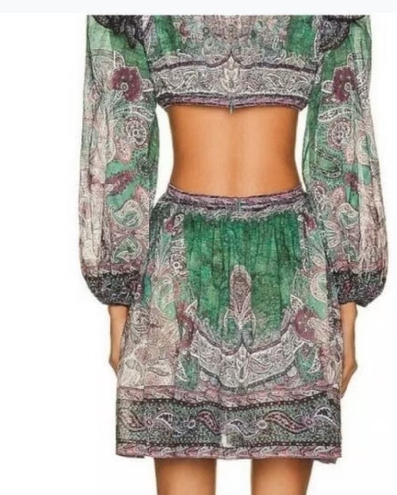 Zimmermann Anneke Ruffled Paisley Sz 1 - Image 4