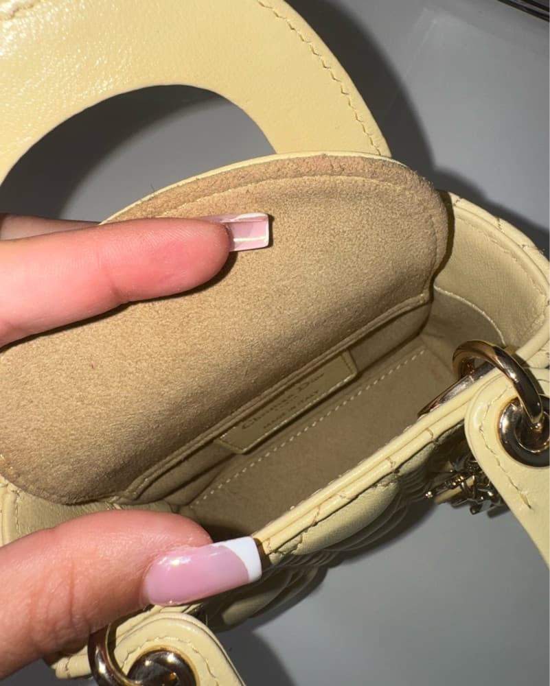 Dior Micro Bag - Butter Yellow - Image 3