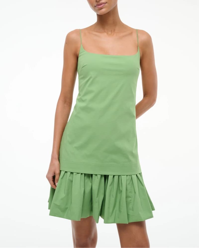 Staud Ari Mini Dress in Leaf - Image 1