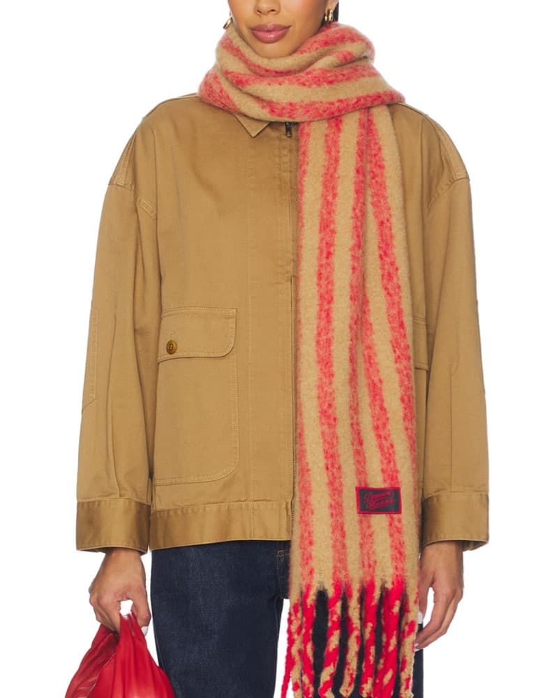 Damson Madder Scarf in Red - Image 1