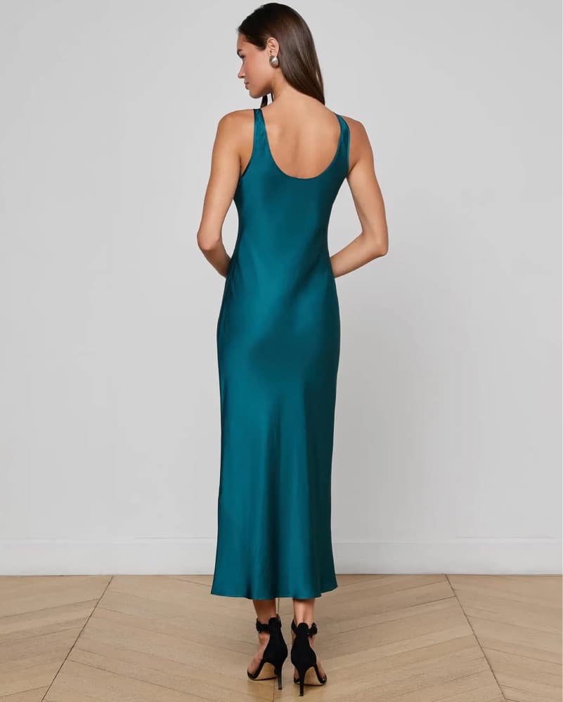 Akiya Satin Maxi Dress by L’Agence - Image 3