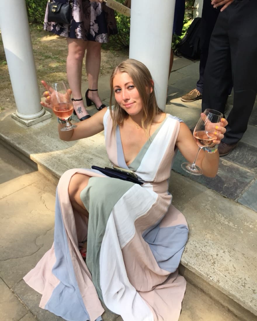 Reformation Striped Gown - Image 2