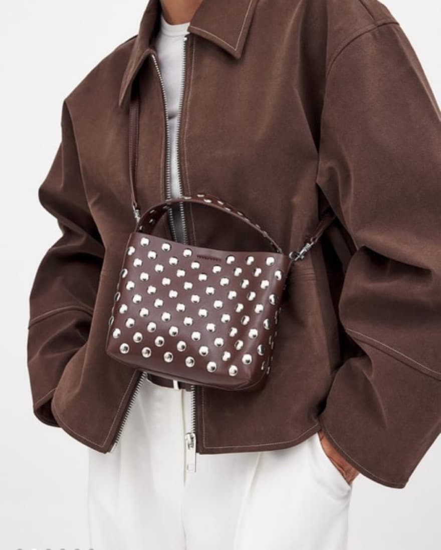 Brown Studded Crossbody - Image 3