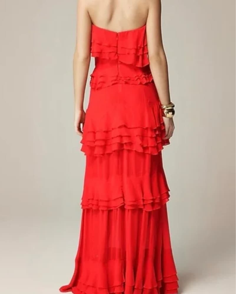 JCREW Collection Tiered Ruffle Dress - Image 2