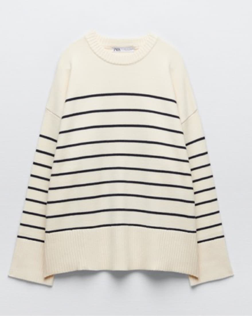 Striped Knit Sweater - Image 2