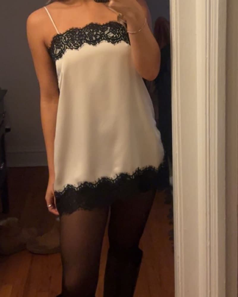 Zara Lace-trimmed Top - Image 2