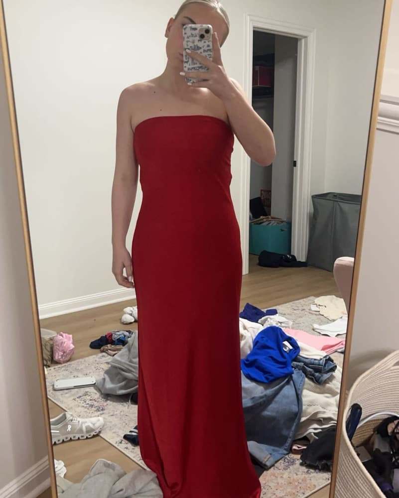 Red Formal Dress - Image 2