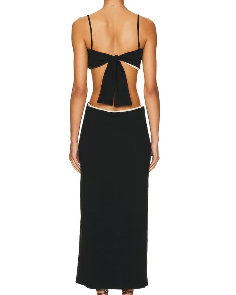 $795 Johanna Ortiz Midi Dress Cut Out - Image 3