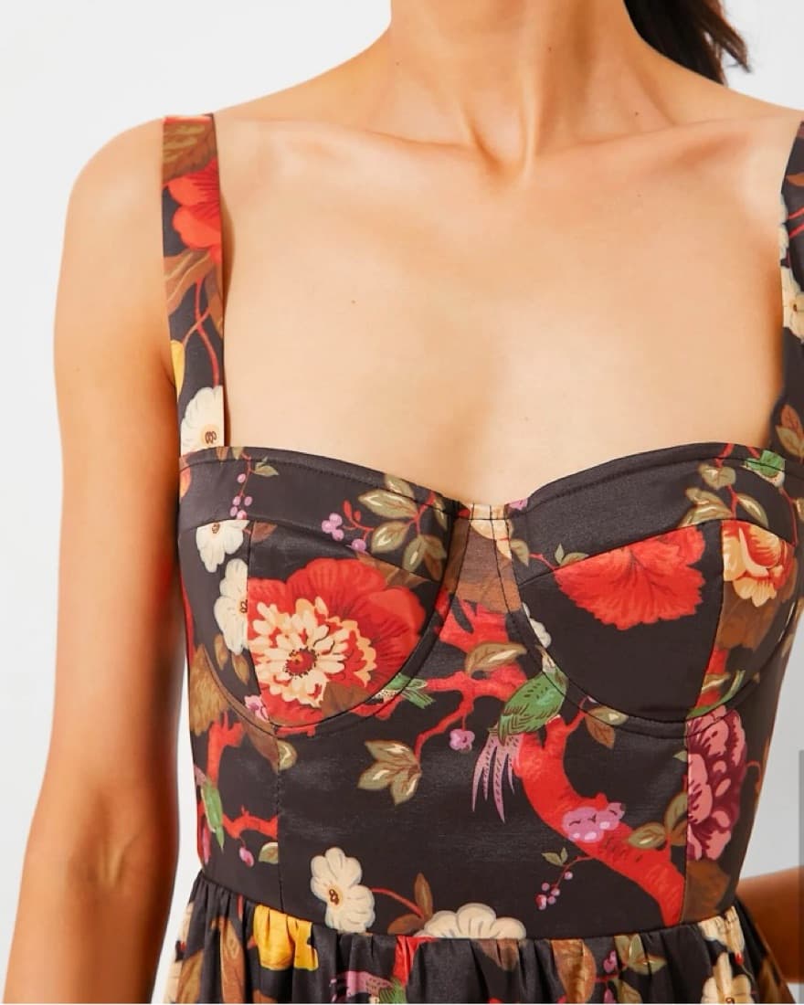 Vibrant Floral Midi Dress - Image 4