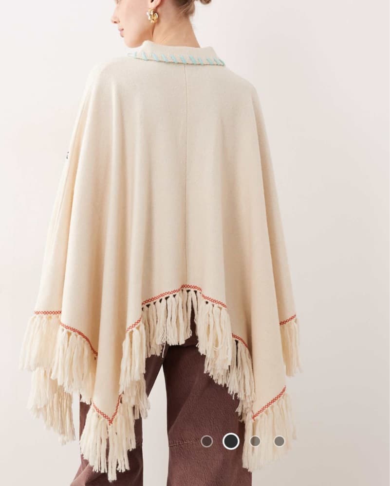 Never Fully Dressed Cowboy Tassel Poncho - Image 3